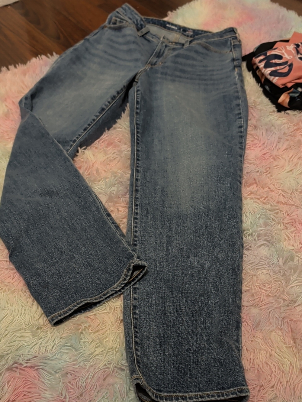 Old Navy Light Blue Straight-Leg Jeans